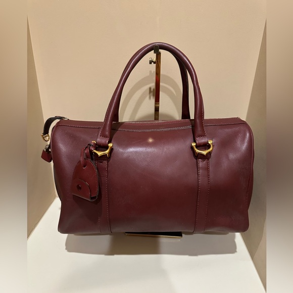 バッグ Vintage Cartier suede leather Boston bag Cartier Suede Boston Bag
